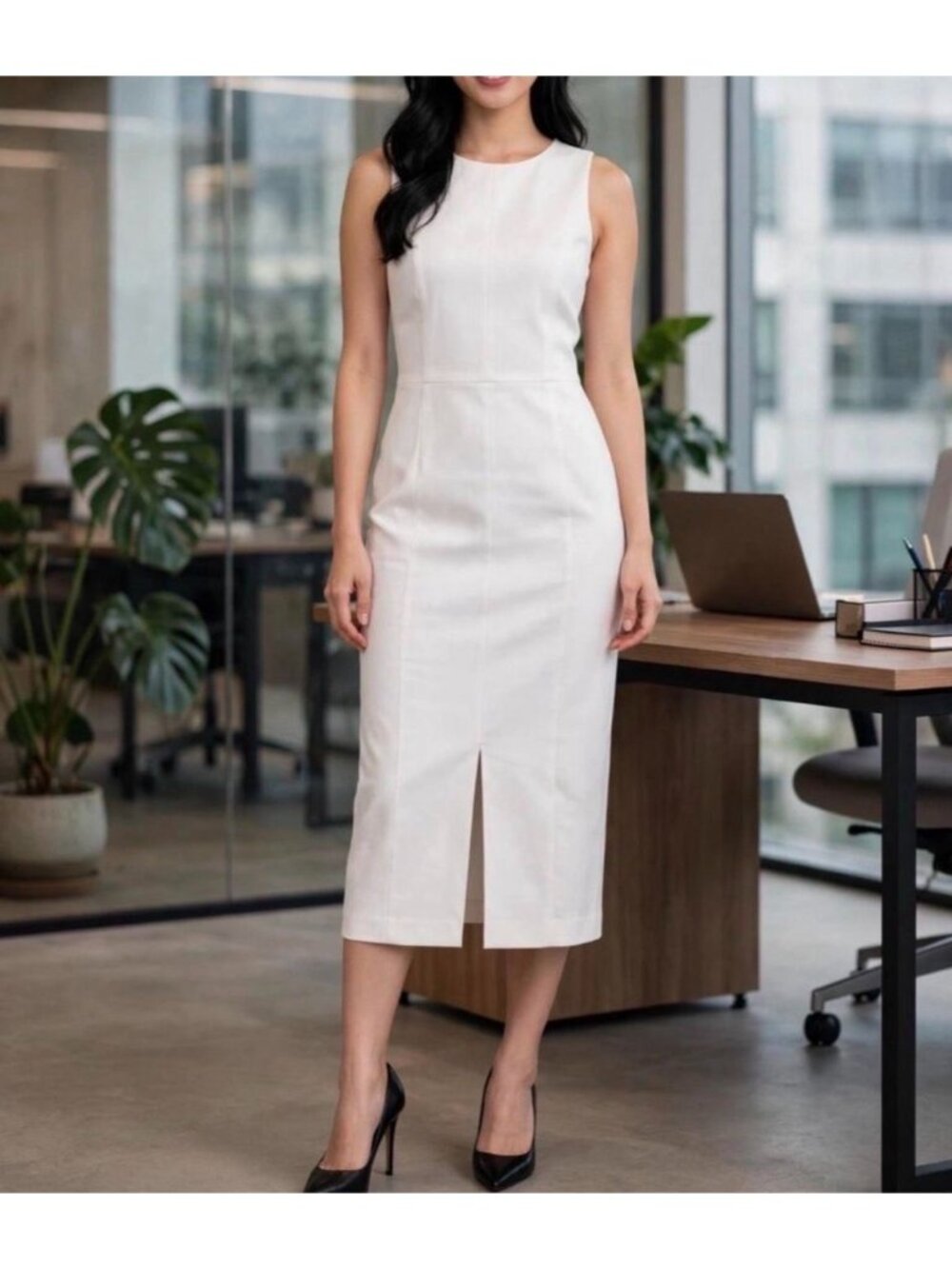 NEW Ann Taylor The Seamed Sheath Dress Sleeveless Size 6 NWT Career Modest